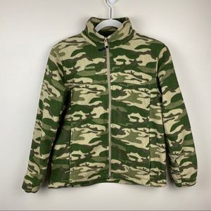 Columbia Camo Fleece Full Zip Jacket - Size Youth 14/16